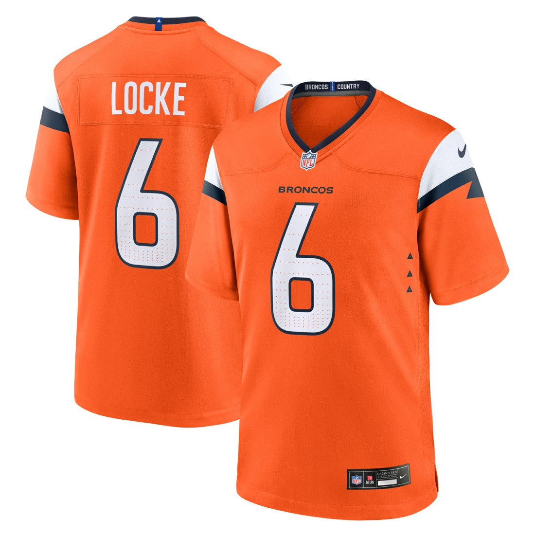 P.J. Locke Denver Broncos Team Game Jersey Orange | Nike for Sale