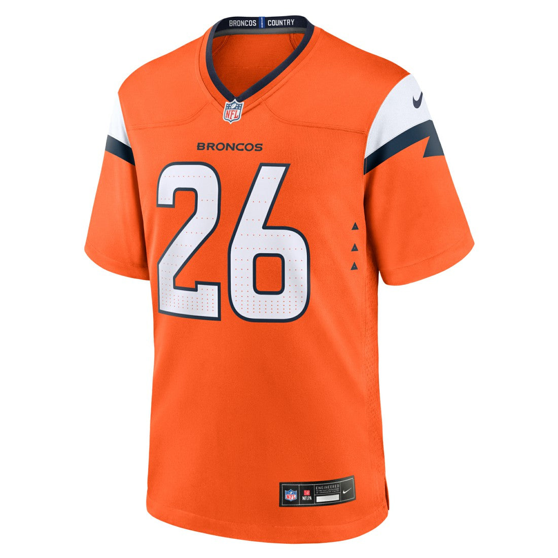Devon Key Denver Broncos Team Game Jersey Orange | Nike for Sale