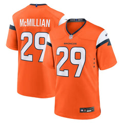 Ja'Quan McMillian Denver Broncos Team Game Jersey Orange | Nike for Sale