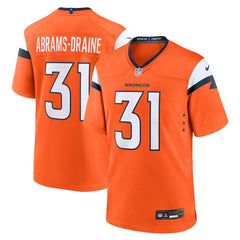 Kris Abrams-Draine Denver Broncos Team Game Jersey Orange | Nike for Sale