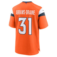 Kris Abrams-Draine Denver Broncos Team Game Jersey Orange | Nike for Sale