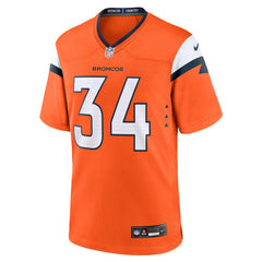 JL Skinner Denver Broncos Team Game Jersey Orange | Nike for Sale
