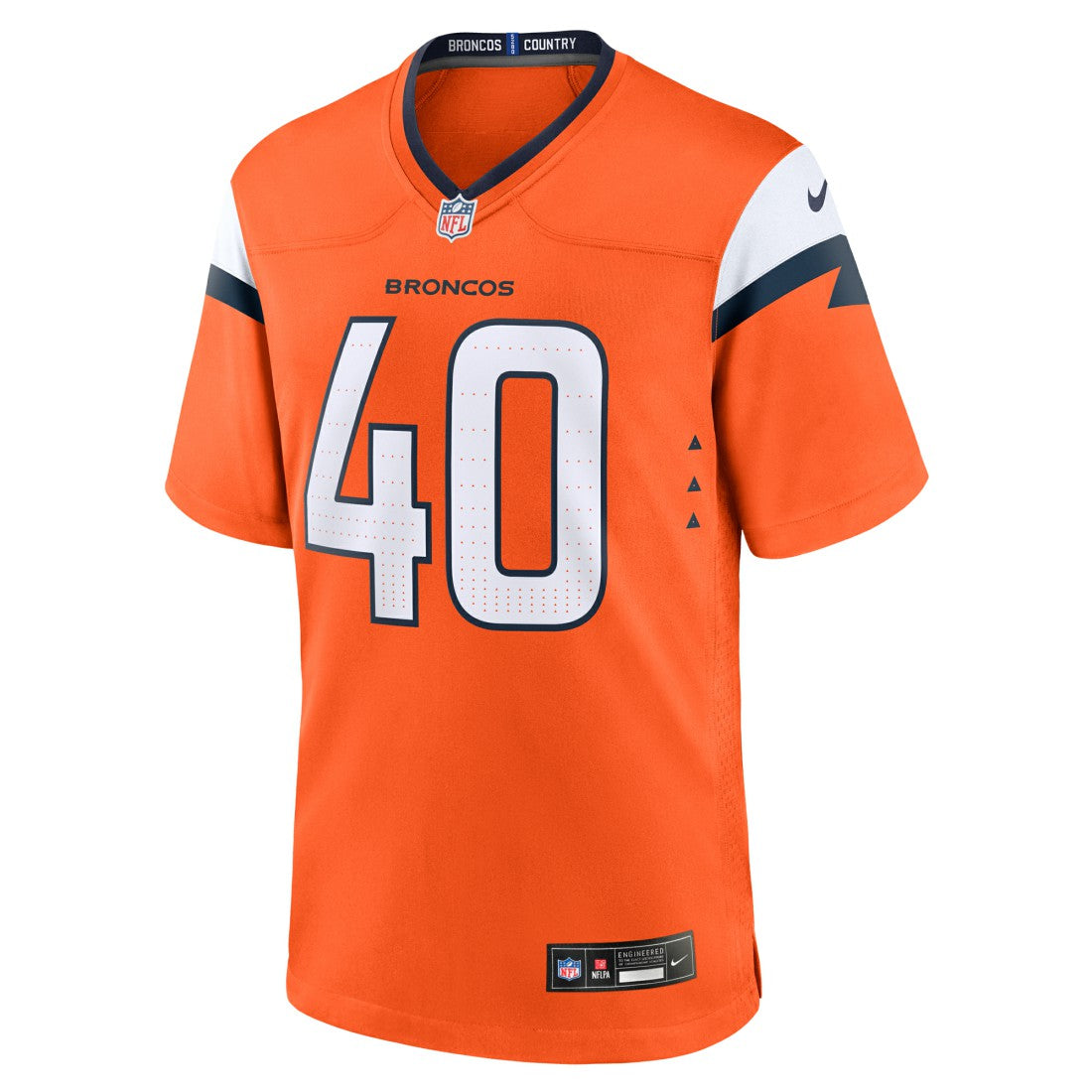 Justin Strnad Denver Broncos Team Game Jersey Orange | Nike for Sale