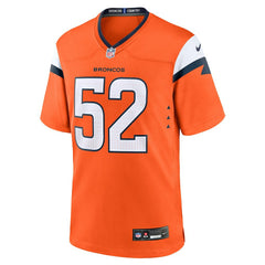 Jonah Elliss Denver Broncos Team Game Jersey Orange | Nike for Sale