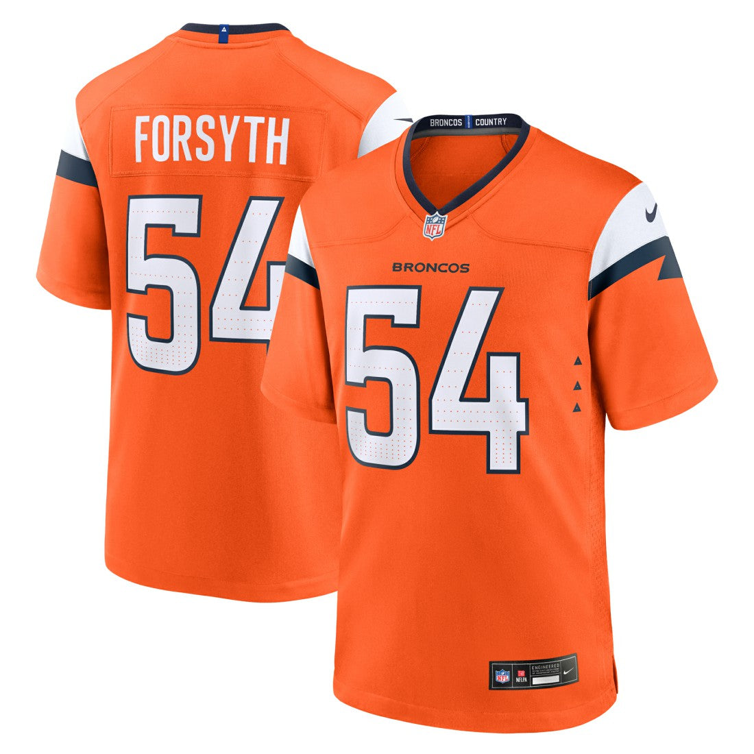 Alex Forsyth Denver Broncos Team Game Jersey Orange | Nike for Sale
