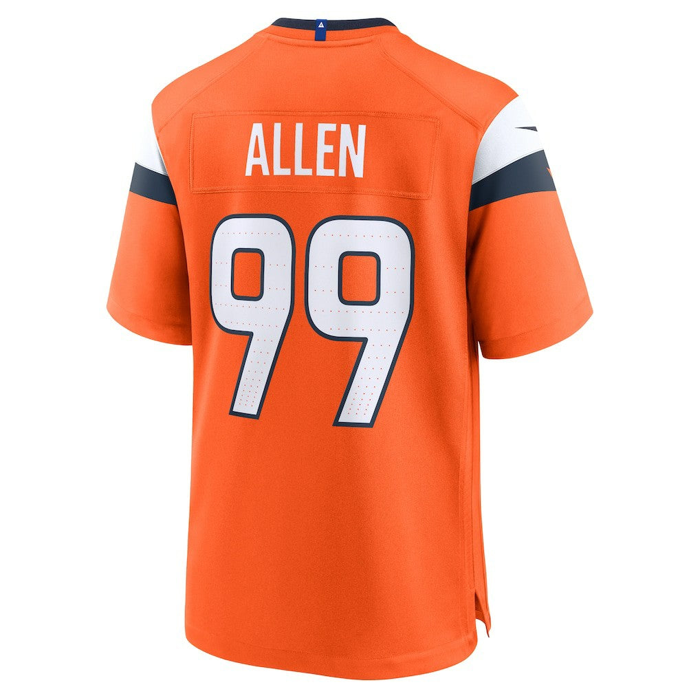 Zach Allen Denver Broncos Team Game Jersey Orange | Nike for Sale