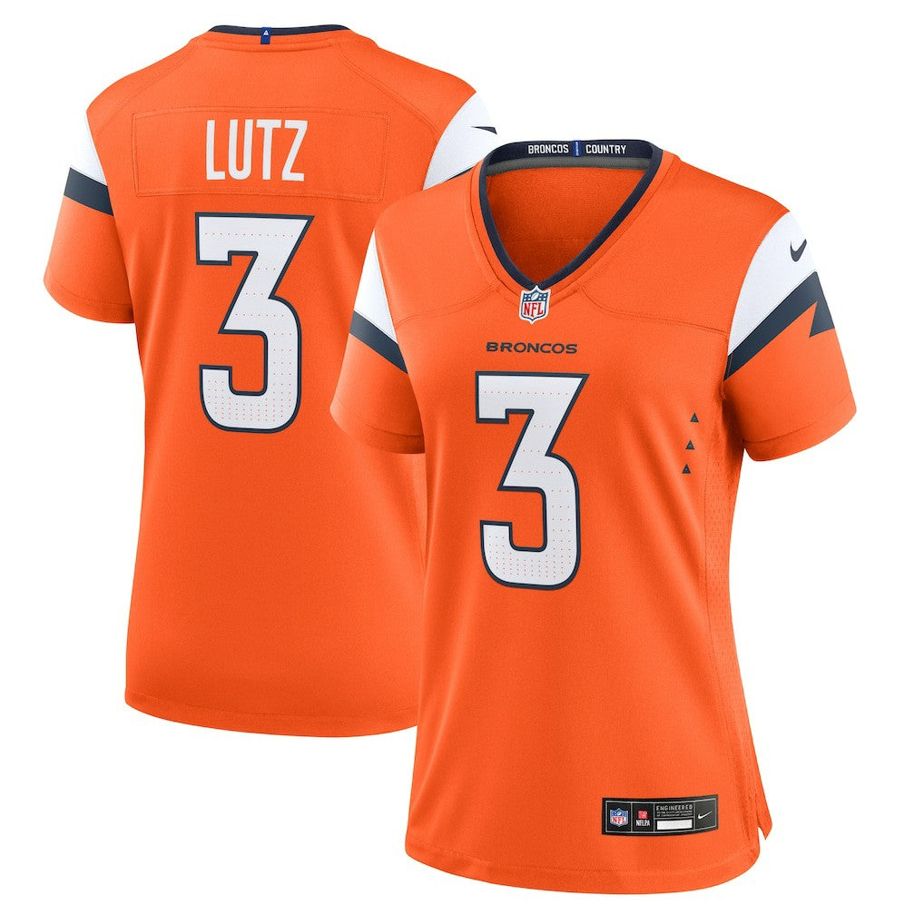 Wil Lutz Denver Broncos Women's Team Game Jersey Orange | Nike for Sale