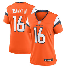 Troy Franklin Denver Broncos Women's Team Game Jersey Orange | Nike for Sale