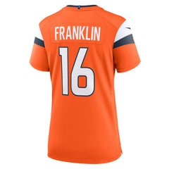 Troy Franklin Denver Broncos Women's Team Game Jersey Orange | Nike for Sale
