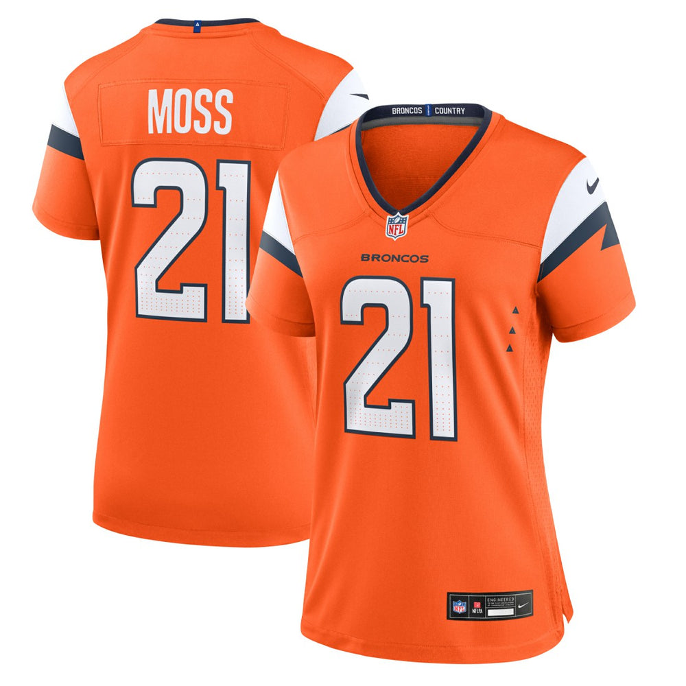 Riley Moss Denver Broncos Women's Team Game Jersey Orange | Nike for Sale