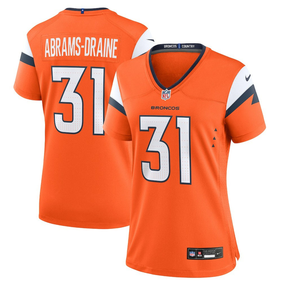 Kris Abrams-Draine Denver Broncos Women's Team Game Jersey Orange | Nike for Sale