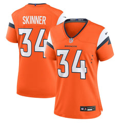 JL Skinner Denver Broncos Women's Team Game Jersey Orange | Nike for Sale