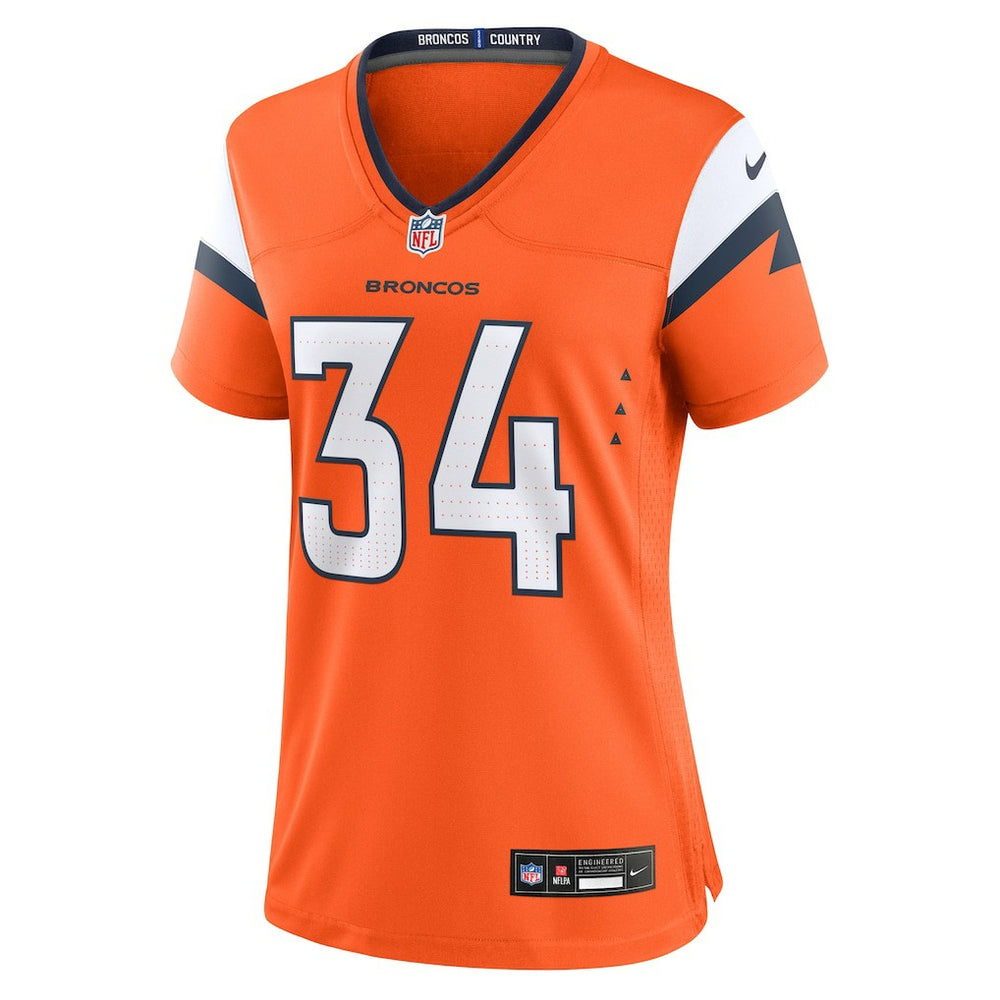 JL Skinner Denver Broncos Women's Team Game Jersey Orange | Nike for Sale