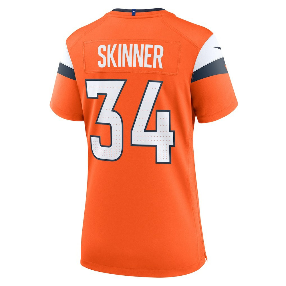 JL Skinner Denver Broncos Women's Team Game Jersey Orange | Nike for Sale