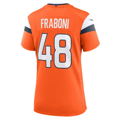 Mitchell Fraboni Denver Broncos Women's Team Game Jersey Orange | Nike for Sale