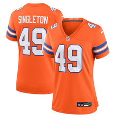 Alex Singleton Denver Broncos Women's Alternate Game Jersey Orange | Nike for Sale