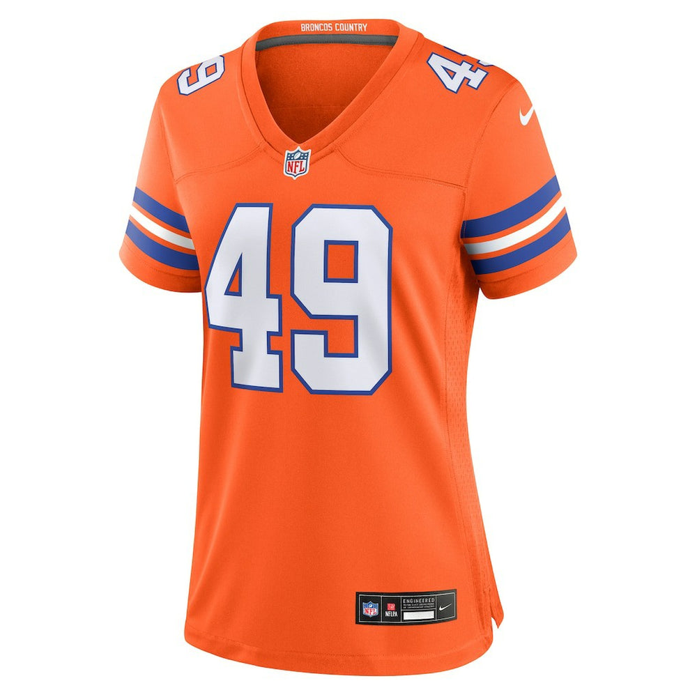 Alex Singleton Denver Broncos Women's Alternate Game Jersey Orange | Nike for Sale