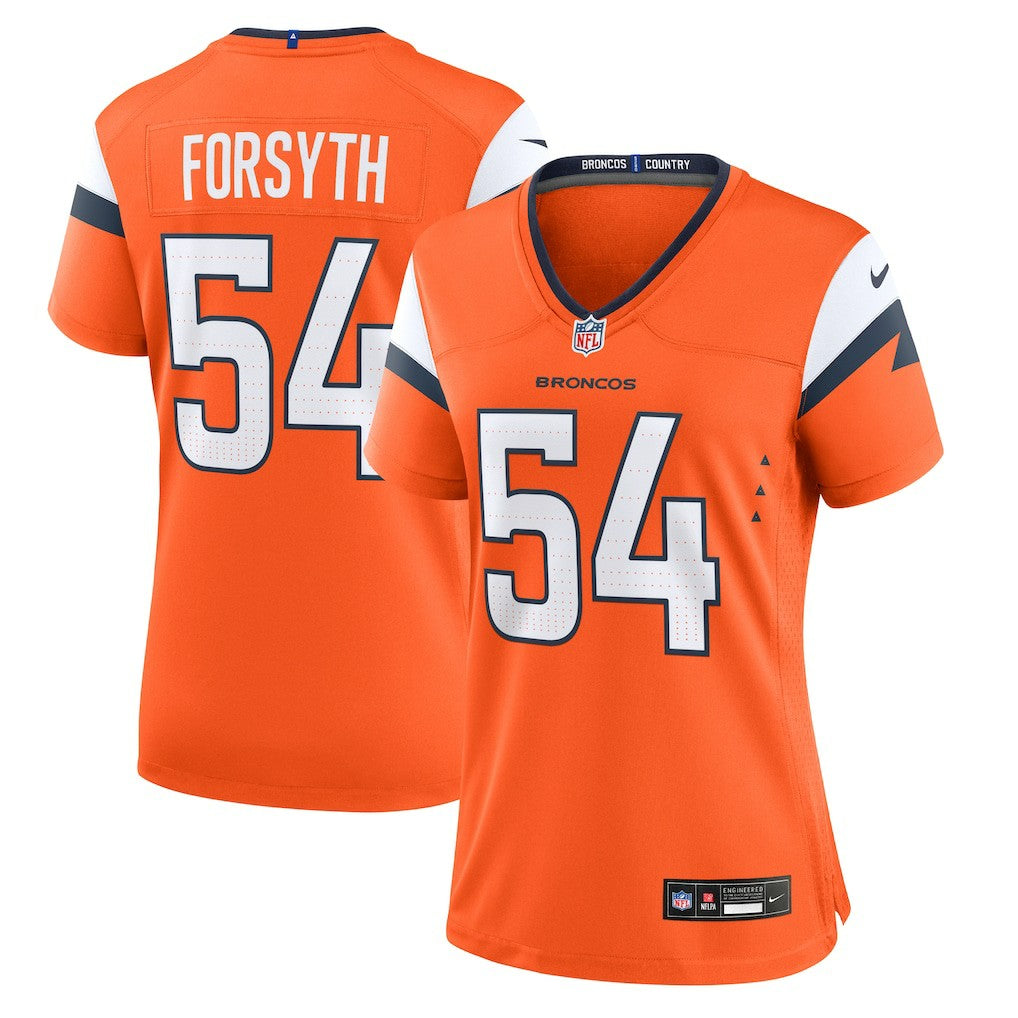 Alex Forsyth Denver Broncos Women's Team Game Jersey Orange | Nike for Sale