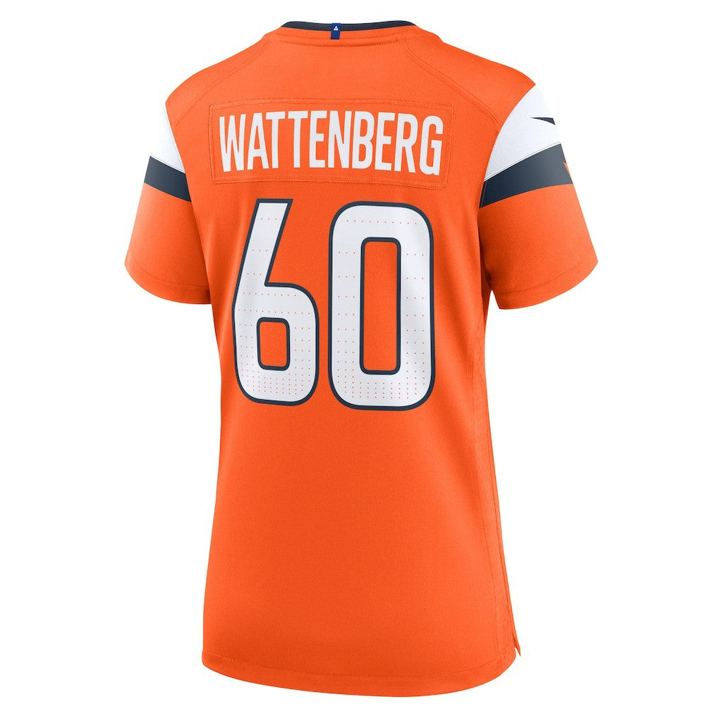 Luke Wattenberg Denver Broncos Women's Team Game Jersey Orange | Nike for Sale