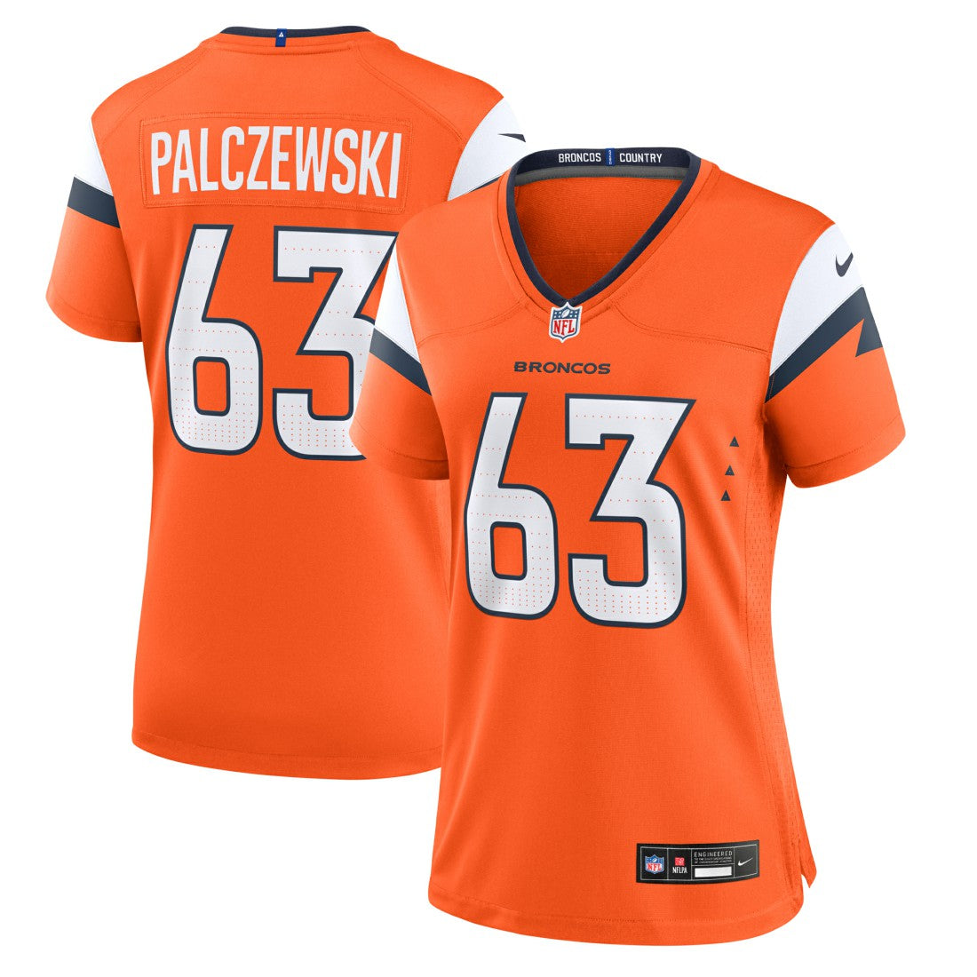 Alex Palczewski Denver Broncos Women's Team Game Jersey Orange | Nike for Sale