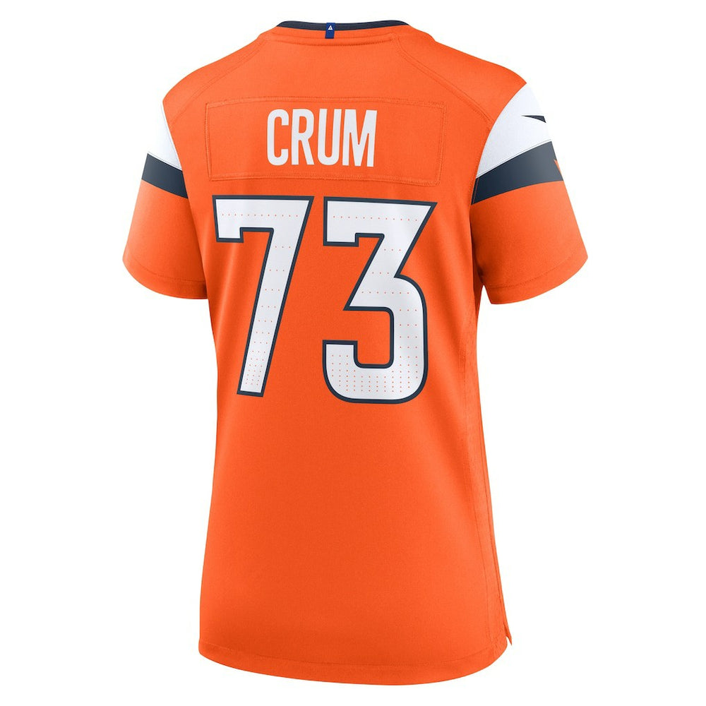 Frank Crum Denver Broncos Women's Team Game Jersey Orange | Nike for Sale