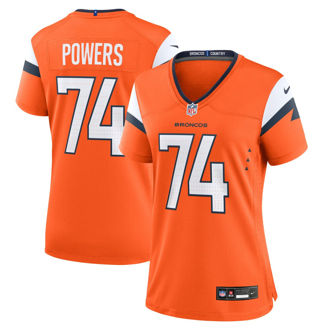 Ben Powers Denver Broncos Women's Team Game Jersey Orange | Nike for Sale