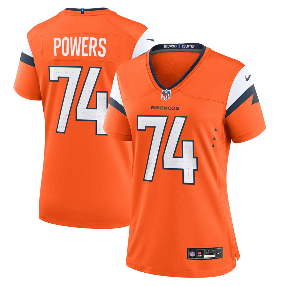 Ben Powers Denver Broncos Women's Team Game Jersey Orange | Nike for Sale