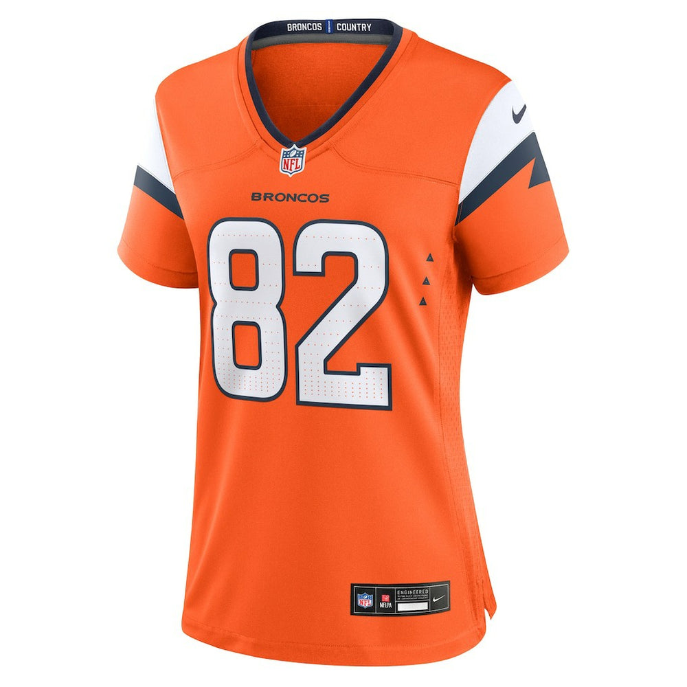Adam Trautman Denver Broncos Women's Team Game Jersey Orange | Nike for Sale