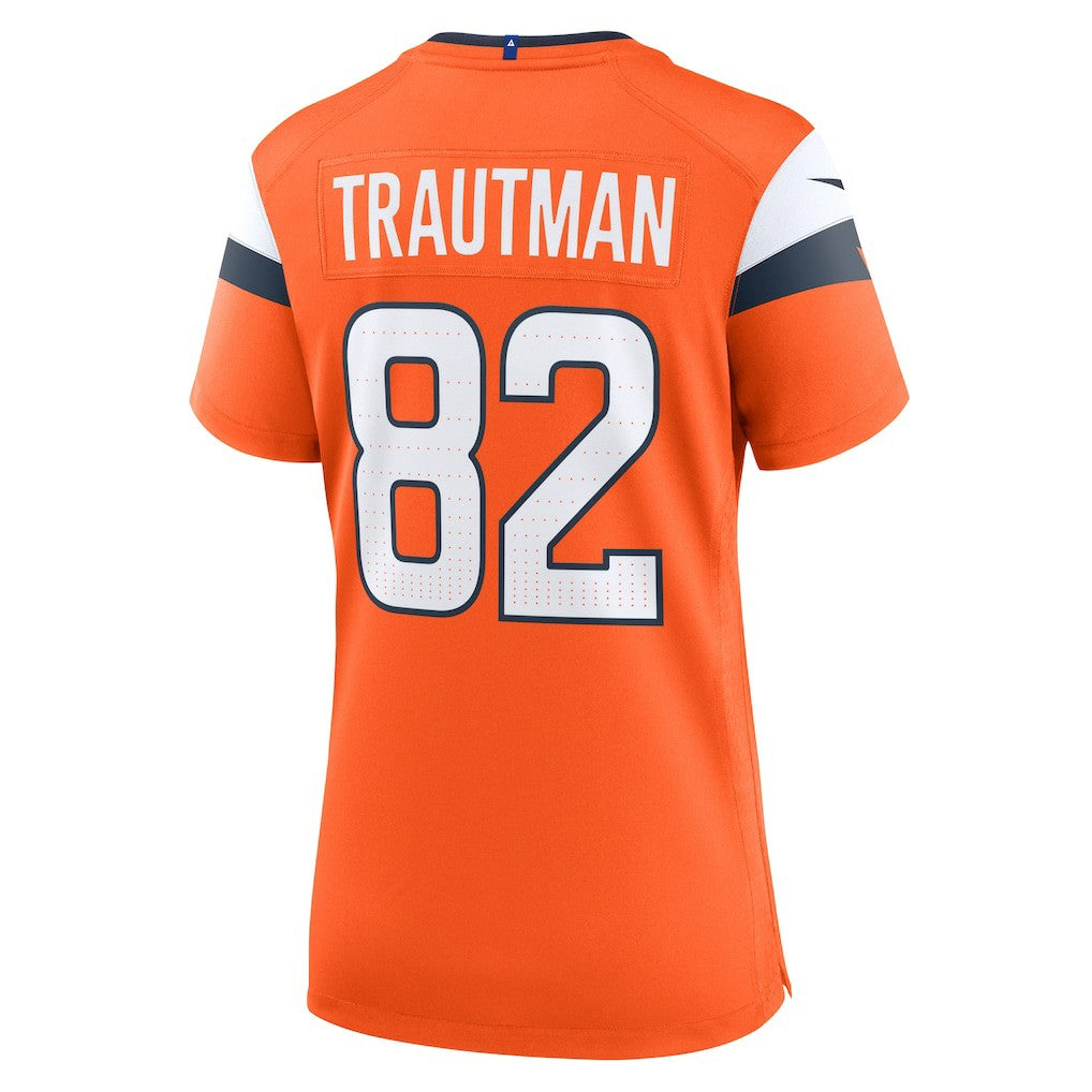 Adam Trautman Denver Broncos Women's Team Game Jersey Orange | Nike for Sale