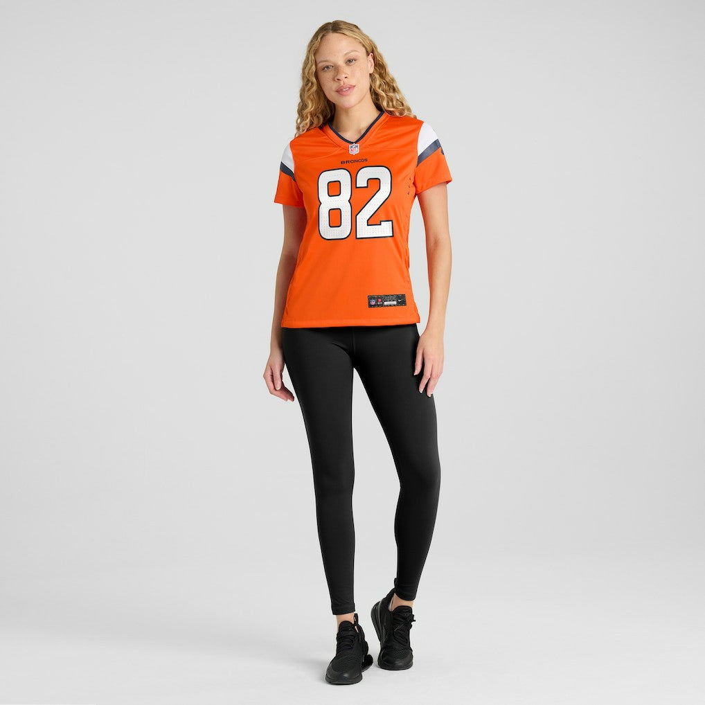 Adam Trautman Denver Broncos Women's Team Game Jersey Orange | Nike for Sale