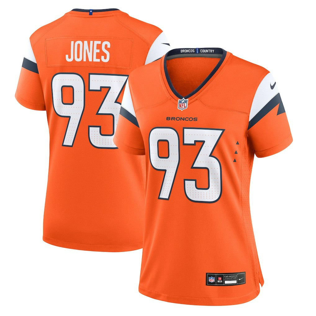 D.J. Jones Denver Broncos Women's Team Game Jersey Orange | Nike for Sale
