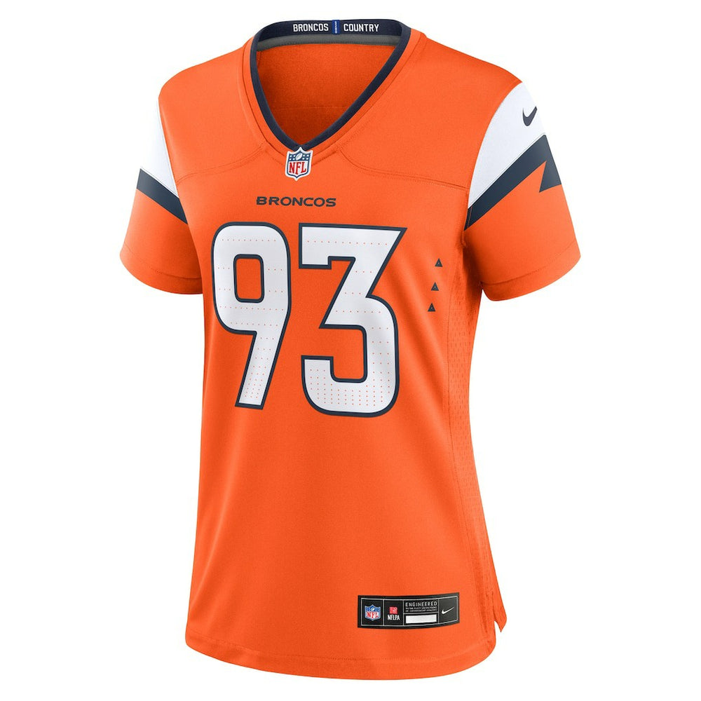D.J. Jones Denver Broncos Women's Team Game Jersey Orange | Nike for Sale