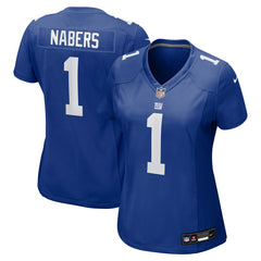 Malik Nabers New York Giants Women's Game Jersey Royal | Nike for Sale