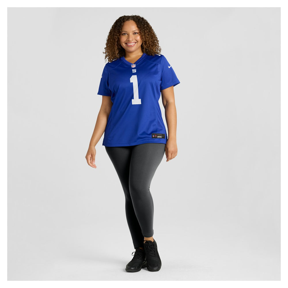 Malik Nabers New York Giants Women's Game Jersey Royal | Nike for Sale