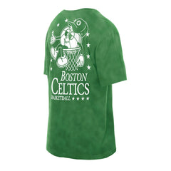 Boston Celtics Old School Sport Enzyme Wash Oversized T-Shirt Kelly Green - NBA