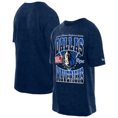 Dallas Mavericks Boxy Old School Sport Vintage Wash T-Shirt Navy - NBA