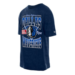 Dallas Mavericks Boxy Old School Sport Vintage Wash T-Shirt Navy - NBA