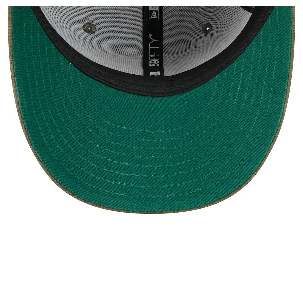 Philadelphia 76ers Tonal Florals 59FIFTY Fitted Hat Olive - NBA