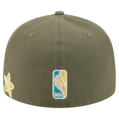 Chicago Bulls Tonal Florals 59FIFTY Fitted Hat Olive - NBA
