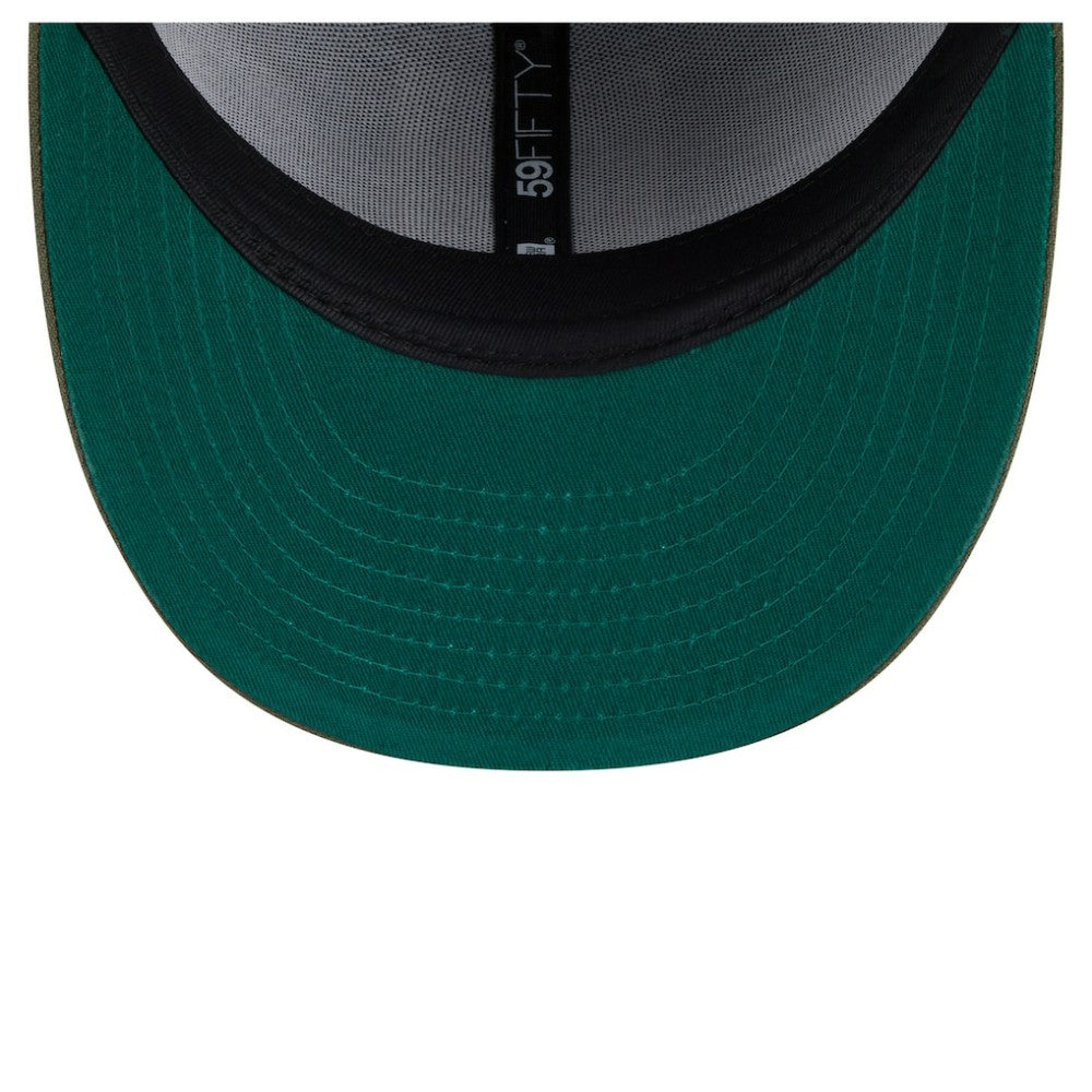 Vegas Golden Knights New Era Tonal Florals 59FIFTY Fitted Hat - Olive - NHL
