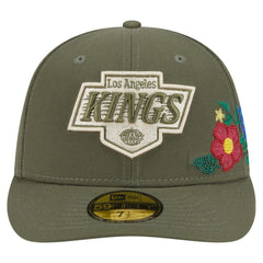 Los Angeles Kings New Era Tonal Florals 59FIFTY Fitted Hat - Olive - NHL