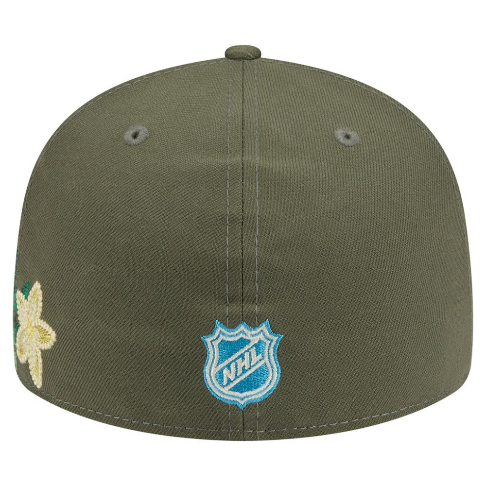 Los Angeles Kings New Era Tonal Florals 59FIFTY Fitted Hat - Olive - NHL