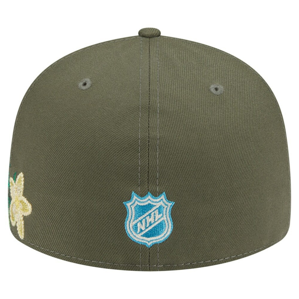 Toronto Maple Leafs New Era Tonal Florals 59FIFTY Fitted Hat - Olive - NHL