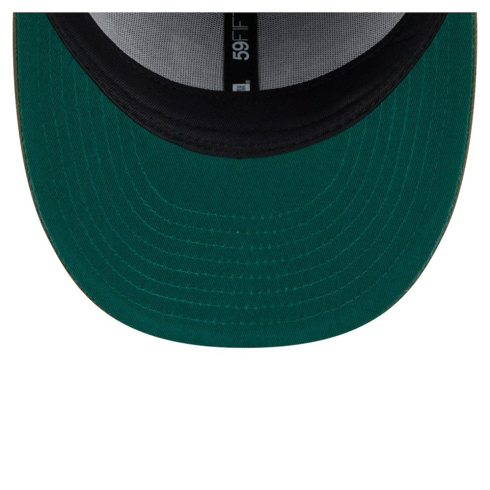 Toronto Maple Leafs New Era Tonal Florals 59FIFTY Fitted Hat - Olive - NHL