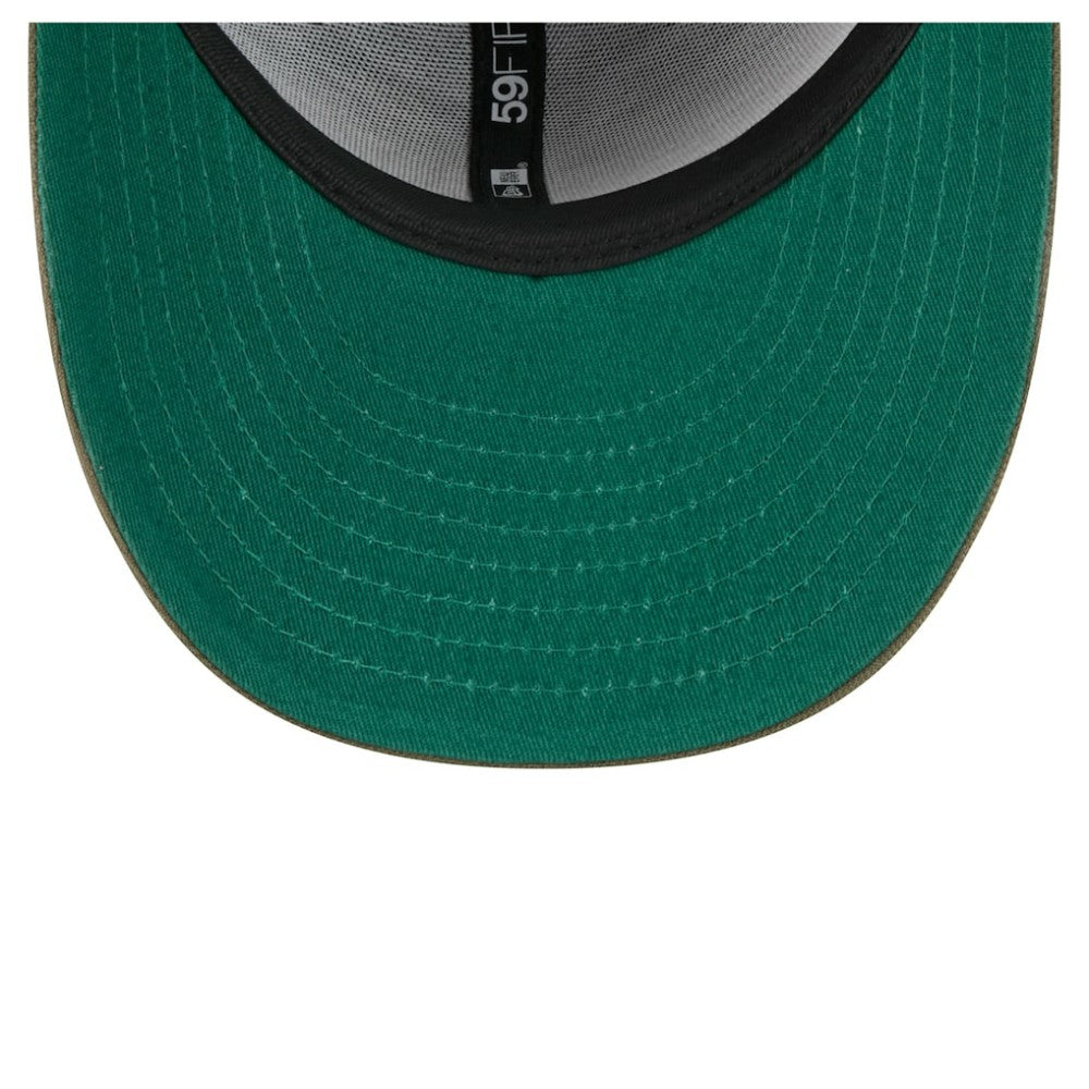 Anaheim Ducks New Era Tonal Florals 59FIFTY Fitted Hat - Olive - NHL