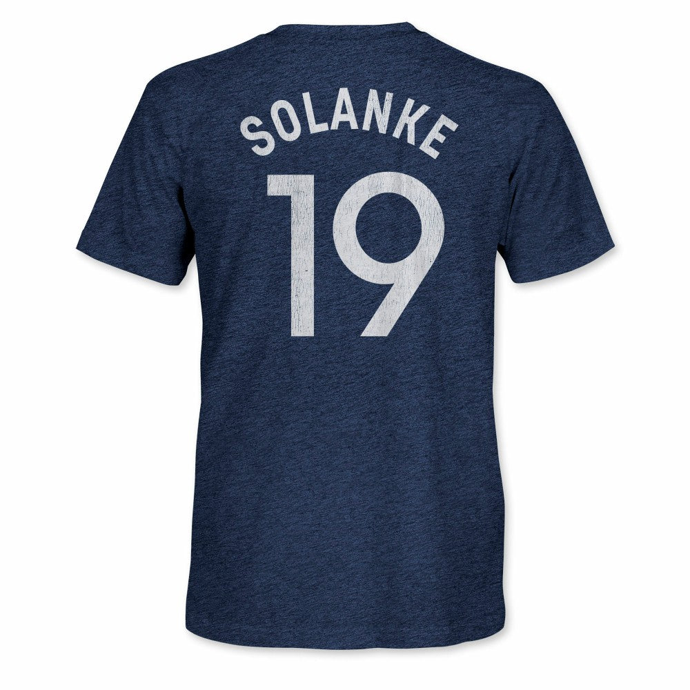 Dominic Solanke Tottenham Hotspur 1863FC Retro Player Name & Number Tri-Blend T-Shirt Navy - FIFA World CUP