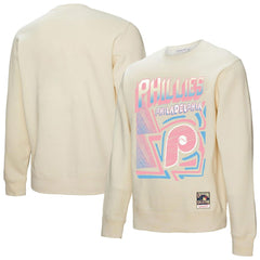 Philadelphia Phillies Mitchell & Ness Sidewalk Sketch Pullover Sweatshirt - MLB