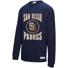 San Diego Padres Mitchell & Ness Arched Logo Slub Long Sleeve T-Shirt - MLB