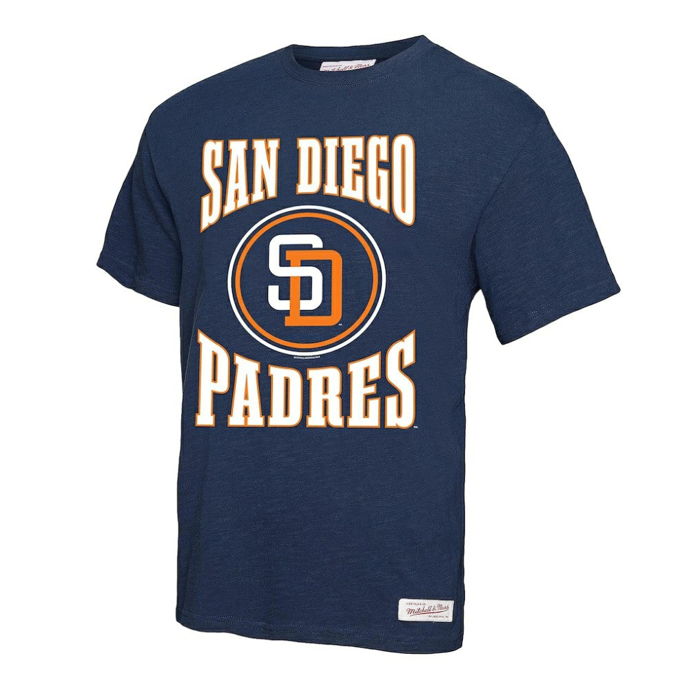 San Diego Padres Mitchell & Ness Arched Logo Slub T-Shirt - MLB