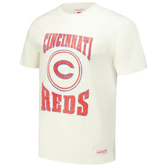 Cincinnati Reds Mitchell & Ness Arched Logo Slub T-Shirt - MLB